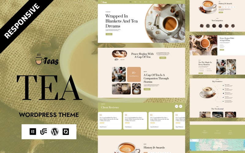 Teas - Organic Tea, Green Tea & Herbal Infusions WordPress Elementor Theme Teas - Organic Tea, Green Tea & Herbal Infusions WordPress Elementor Theme