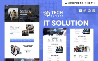 Tech-Support - Software Development & IT Solutions WordPress Elementor Theme