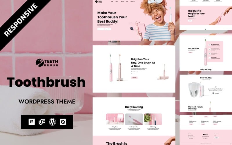 Teeth Brush - SmileBrush Oral Hygiene & Dental Products WordPress Template Teeth Brush - SmileBrush Oral Hygiene & Dental Products WordPress Template