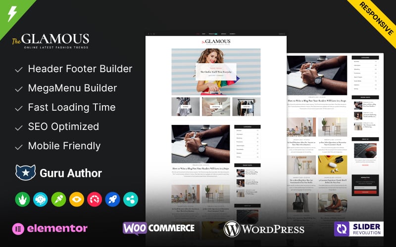 The Glamous - Magazine and Fashion Blog WordPress Theme The Glamous - Magazine and Fashion Blog WordPress Theme