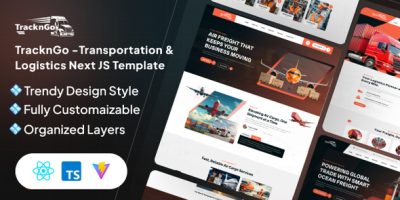 TracknGo -Transportation & Logistics React JS Template