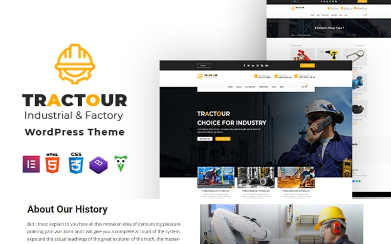 Tractour - Industrial / Manufacturing WordPress Theme Tractour - Industrial / Manufacturing WordPress Theme