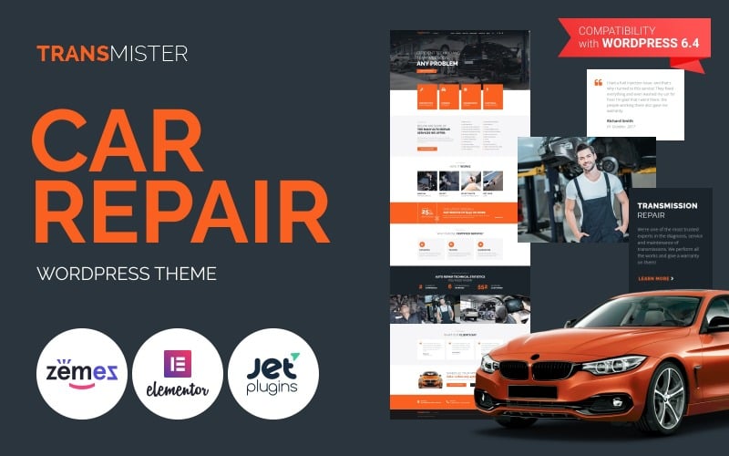 Transmitter - Car Repair WordPress Theme Transmitter - Car Repair WordPress Theme