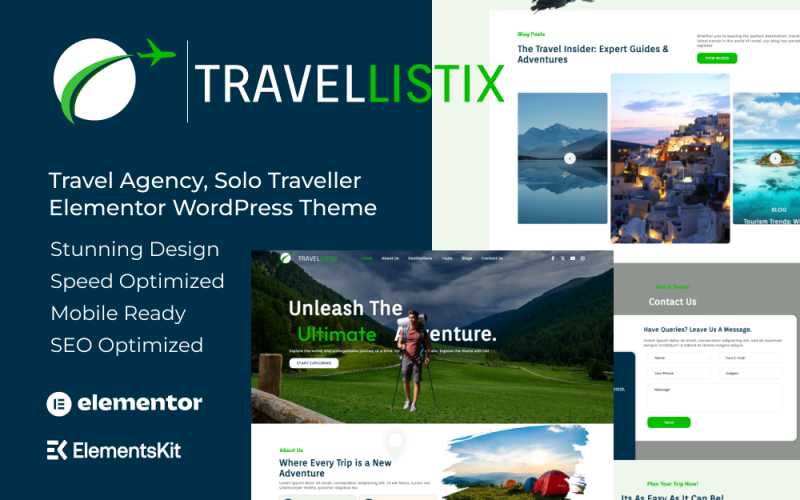 Travellistix - WordPress Theme for Travel Agency Travellistix - WordPress Theme for Travel Agency