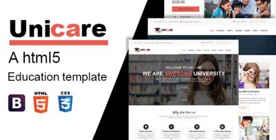 Unicare - Education Responsive HTML5 Template