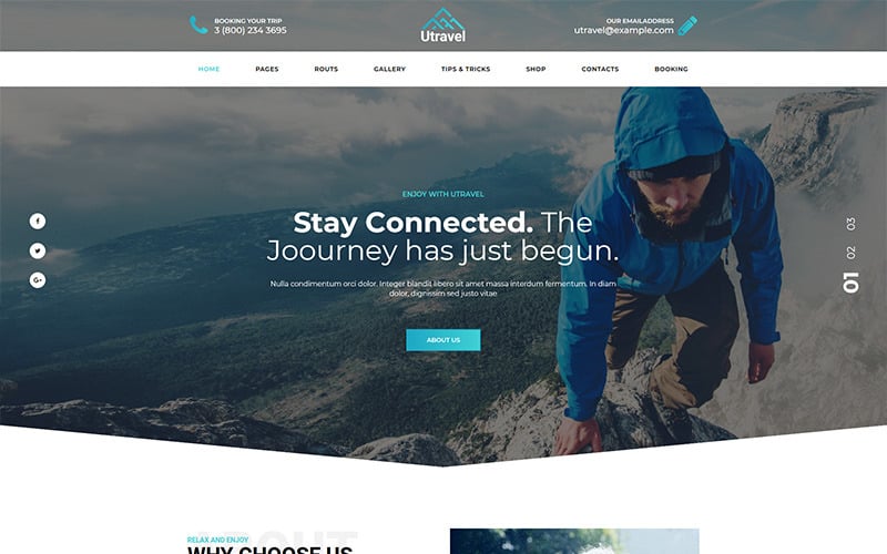 Utravel - Hiking And Outdoors Travel WordPress Theme Utravel - Hiking And Outdoors Travel WordPress Theme