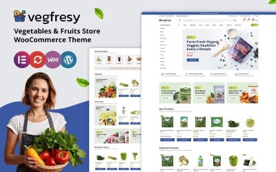 Vegfresy - Organic Food and Vegetables Shop WooCommerce Theme