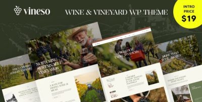 Vineso – Wine & Vineyard WordPress Theme