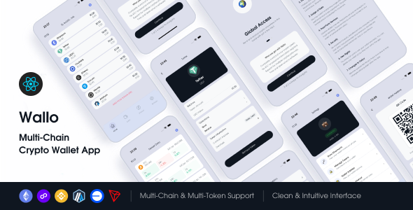 Wallo - Multi-Chain Crypto Wallet UI/UX Wallo - Multi-Chain Crypto Wallet UI/UX