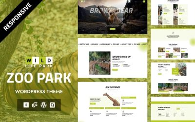 Wildlife Park - Zoo Safari & Environment Animal WordPress Elementor Theme