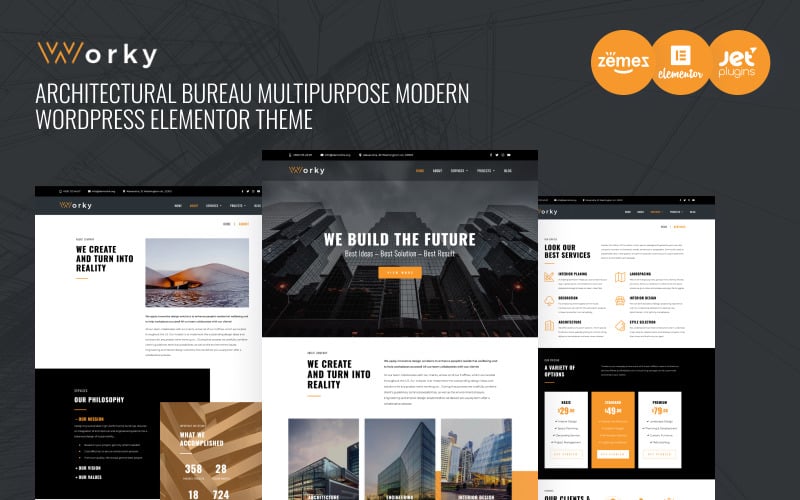 Worky - Architectural Bureau Multipurpose Modern WordPress Elementor Theme Worky - Architectural Bureau Multipurpose Modern WordPress Elementor Theme