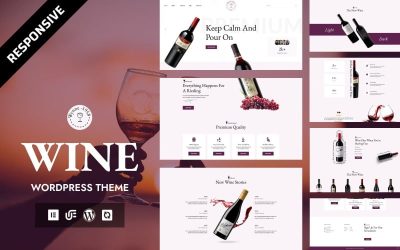 Wynne - Luxury Wine Brand & Vineyard Experience WordPress Elementor Template
