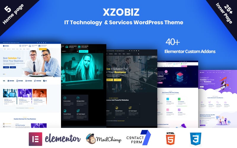 Xzobiz - IT Technology & Services WordPress Theme Xzobiz - IT Technology & Services WordPress Theme