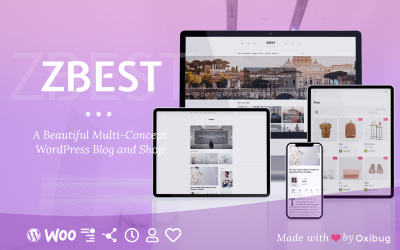 ZBest - Multi-Concept WordPress Blog Theme and Shop for Writers and Bloggers