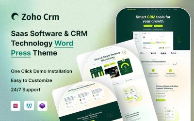 Zohont – SaaS Software & CRM Technology WordPress Theme