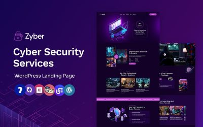 Zyber - Cyber Security Services Multipurpose WordPress Elementor Theme
