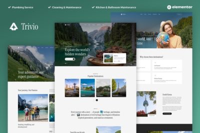 Trivio - Travel & Tour Agency Elementor Template Kit