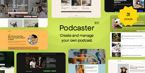 Podcaster - Multimedia WordPress Theme Podcaster - Multimedia WordPress Theme