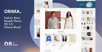 Orima –  Fashion Store Shopify Theme OS 3.0 (Theme Block)
