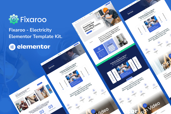 Fixaroo – Electricity Services Elementor Template Kit Fixaroo – Electricity Services Elementor Template Kit