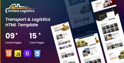 United Logistics – Modern Cargo & Transport HTML Template