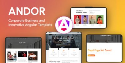 Andor :: Corporate Business and Innovative Angular Template