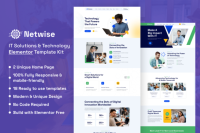 Netwise - IT Solutions & Technology Elementor Template Kit