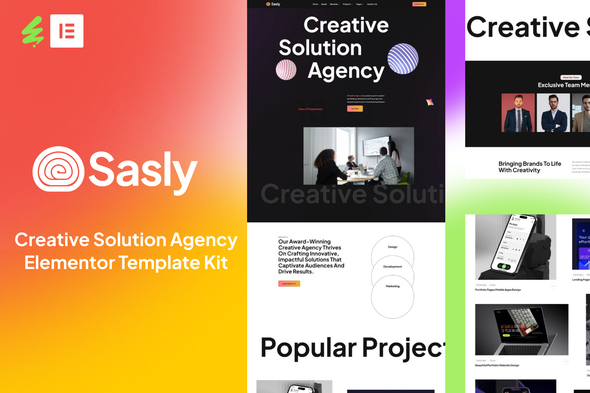 Sasly - Creative Solution Elementor Template Kit Sasly - Creative Solution Elementor Template Kit
