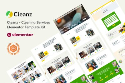 Cleanz – Cleaning Service Elementor Template Kit