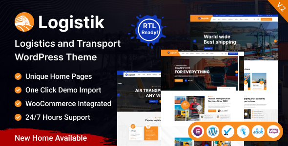 Logistik – Transport & Logistics WordPress Theme Logistik – Transport & Logistics WordPress Theme