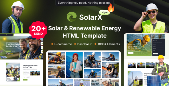 SolarX | Ecology & Solar Energy HTML Template SolarX | Ecology & Solar Energy HTML Template