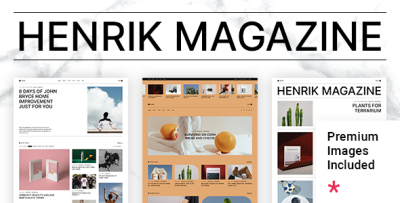 Henrik - Creative Magazine WordPress Theme