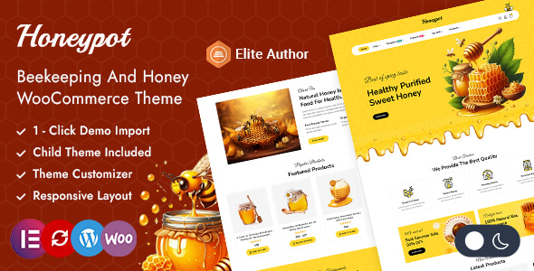 Honeypot - Honey Shop Elementor WooCommerce Theme Honeypot - Honey Shop Elementor WooCommerce Theme