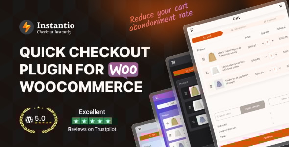 Instantio – WooCommerce Quick Checkout | Direct Checkout, Floating Cart, Side Cart & Popup Cart Instantio – WooCommerce Quick Checkout | Direct Checkout, Floating Cart, Side Cart & Popup Cart