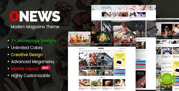 ONews - Modern Newspaper & Magazine Theme WordPress (Mobile Layout Ready) ONews - Modern Newspaper & Magazine Theme WordPress (Mobile Layout Ready)