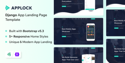 Applock - App Landing Page Django Template