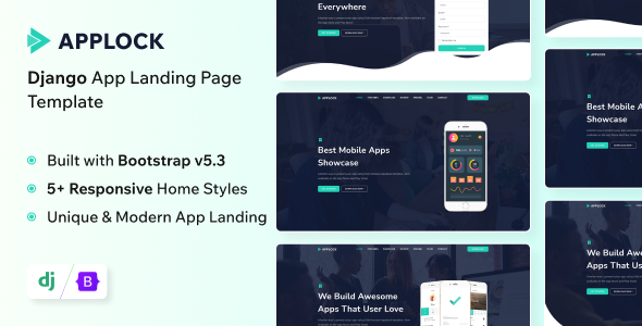 Applock - App Landing Page Django Template Applock - App Landing Page Django Template