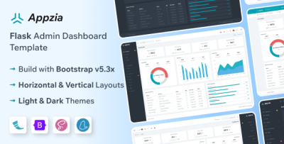 Appzia - Flask 3 Admin & Dashboard Template