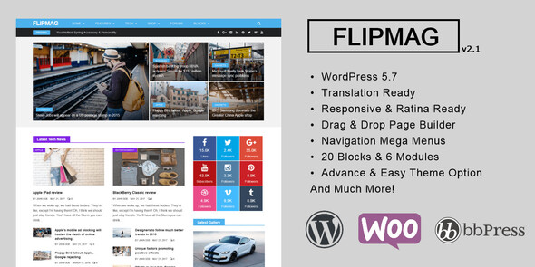 Flip Mag - Viral WordPress News Magazine/Blog Theme Flip Mag - Viral WordPress News Magazine/Blog Theme