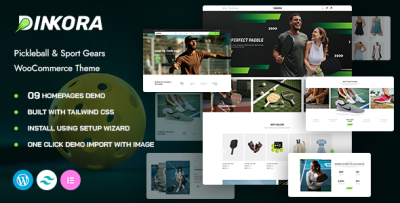 Dinkora - Pickleball & Sport Gear WooCommerce WordPress Theme