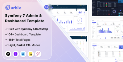 Urbix - Symfony Admin & Dashboard Template