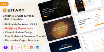 Bitaxy - Bitcoin & Crypto Currency HTML5 Template