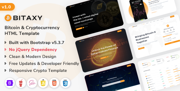 Bitaxy - Bitcoin & Crypto Currency HTML5 Template Bitaxy - Bitcoin & Crypto Currency HTML5 Template