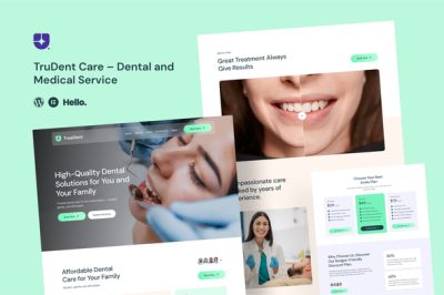 TrueDent - Dental Clinic Medical Services Elementor Template Kit