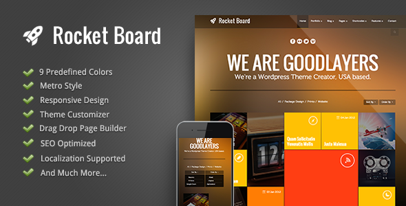 Rocket Board - Metro Wordpress Theme Rocket Board - Metro Wordpress Theme