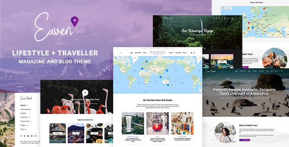 Eaven - Lifestyle & Traveller Magazine and Blog theme Eaven - Lifestyle & Traveller Magazine and Blog theme