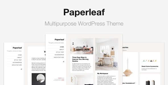 Paperleaf - Multipurpose Minimal WordPress Theme Paperleaf - Multipurpose Minimal WordPress Theme