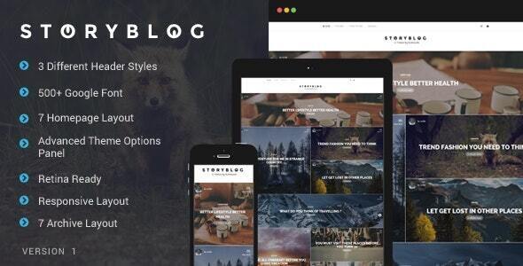 StoryBlog - WordPress Theme for Story Tellers StoryBlog - WordPress Theme for Story Tellers
