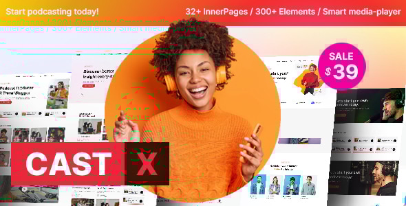 Castx - Superior Podcast WordPress Theme Castx - Superior Podcast WordPress Theme