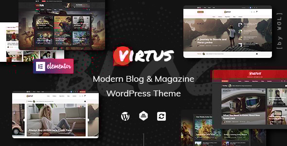 Virtus - Modern Blog & Magazine WordPress Theme Virtus - Modern Blog & Magazine WordPress Theme